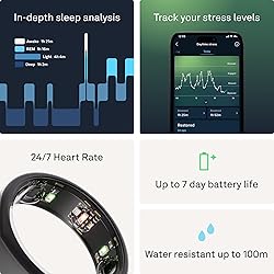 Oura Ring Gen3 Heritage - Stealth - Size 11 - Smart