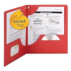 Smead Lockit Two-Pocket Heavyweight Folder, Letter