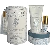 Crabtree &amp; Evelyn Nantucket Briar Fragrance Oil Rollerball 0.33oz &amp; Hand Creme 3.5oz Set
