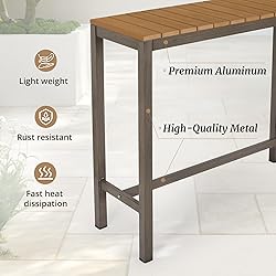 Cozyman Outdoor Bar Height Table and Chairs Set, 3
