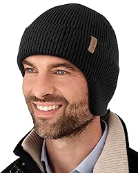 FURTALK Winter Beanie Hats with Earflap for Men