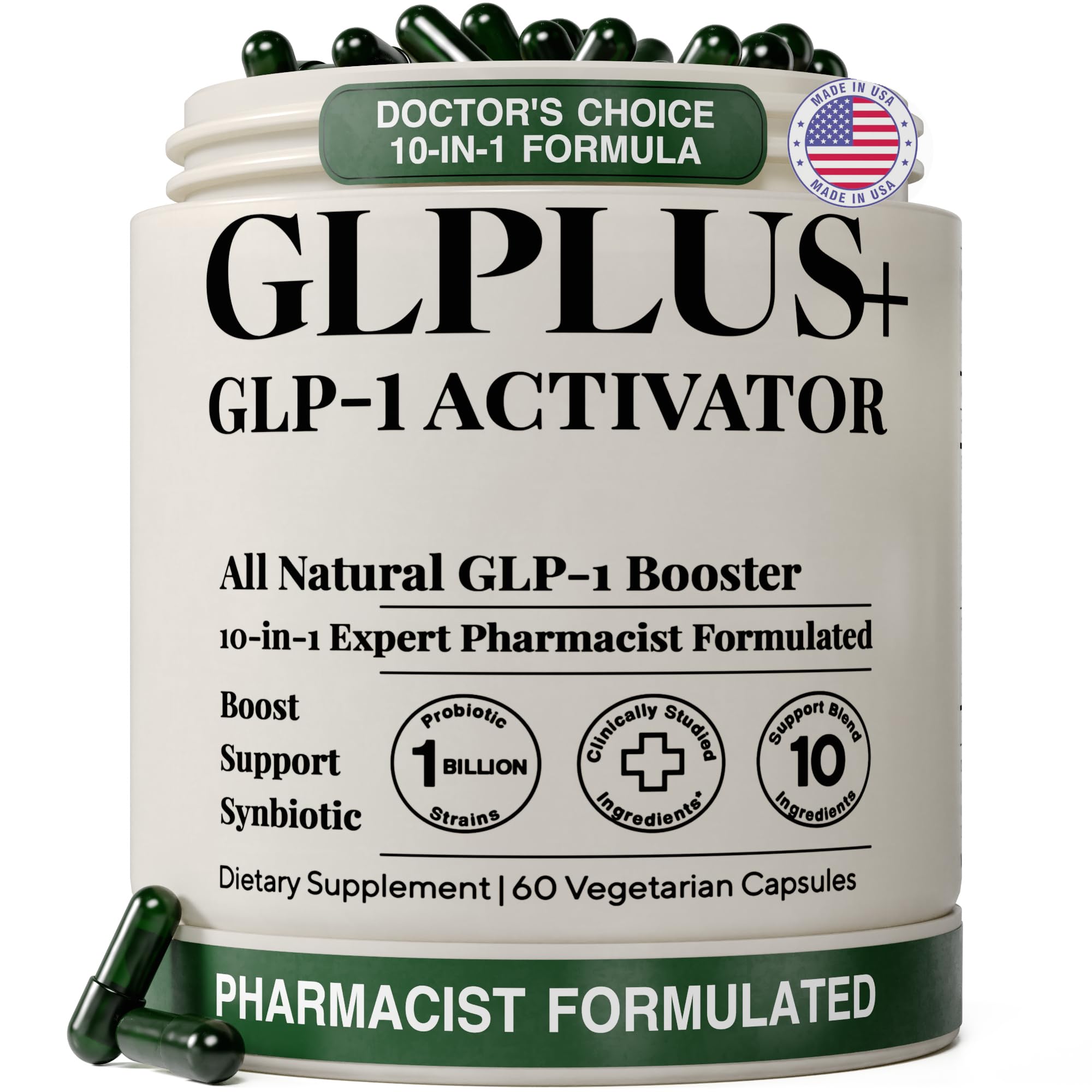 Plus+Ultra GLP-1 Weight Management Supplement & Appetite Suppressant, 60ct