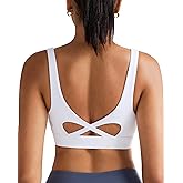 RUNNING GIRL Sports Bra for Women High Support, Molded Cup High Impact Sports Bras with Sewn in Pads Workout Running Bra