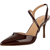 Yumlon Closed Toe Slingback Heels Wedding High Stiletto Heel for Women 3.3 Inch Ankle Strap Pointed Toe Pumps Prom Dress Bride Shoes for Dinner Party Sexy