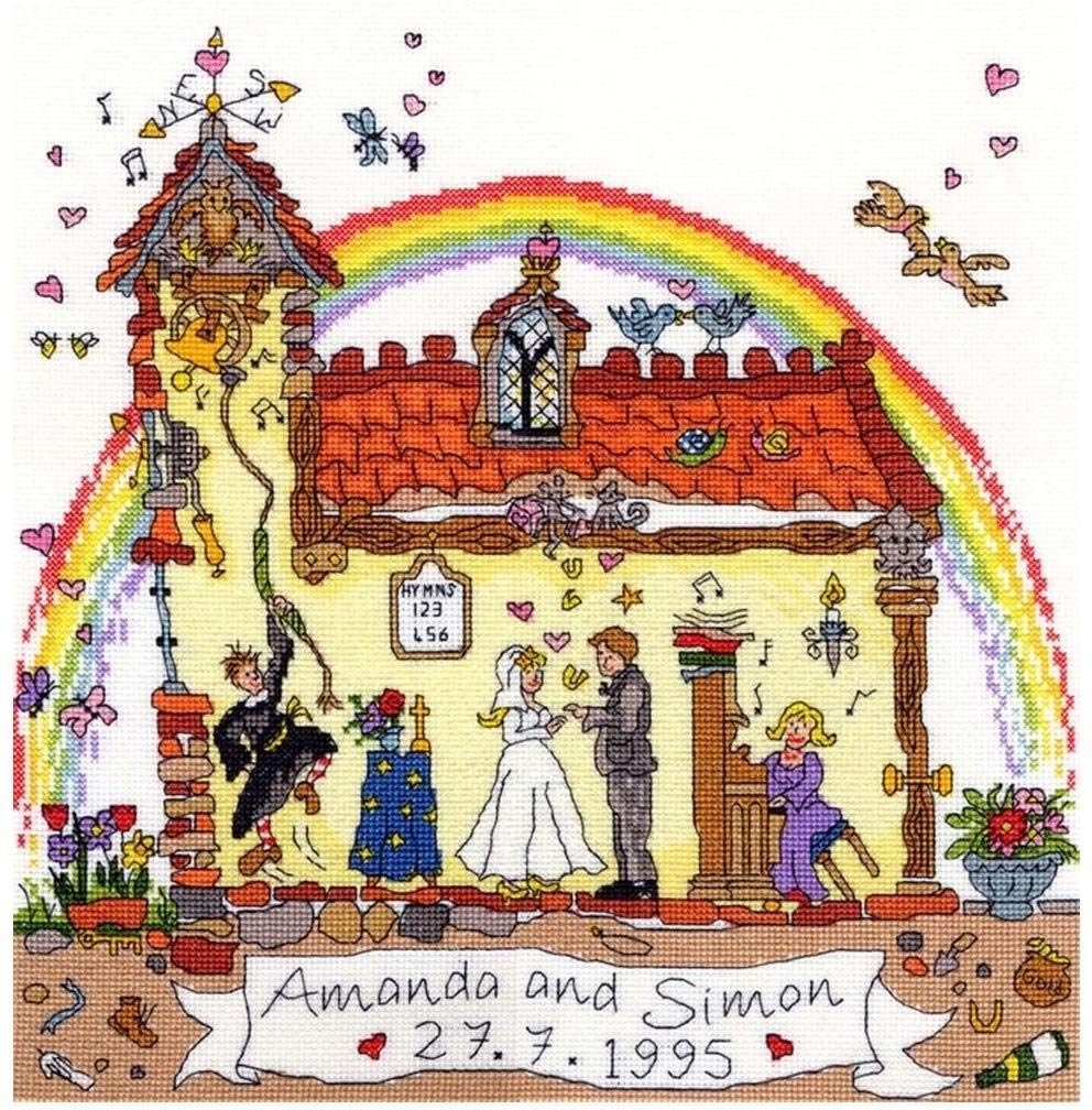 Bothy Threads Wedding Counted Cross Stitch Kit 31x32cm XCT23