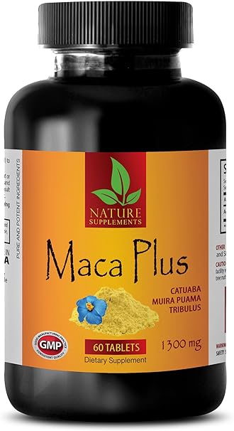 Amazon Com Increase Libido In Men Maca Plus Complex 1300mg Maca Pills For Weight Gain 1 Bottle 60 Tablets Health Personal Care