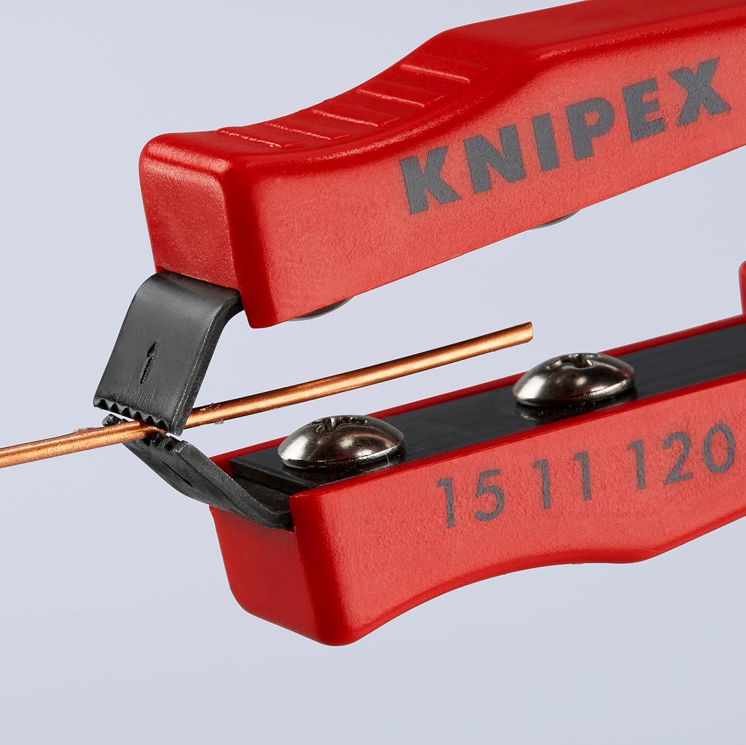 KNIPEX Lackabzieh-Pinzette schwarz lackiert mit Kunststoff-Hüllen 120 mm, 15 11 120 4
