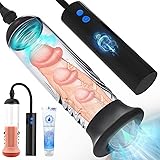 Automatic Penis Enlargement Pump for Men Erection with 3 Intensities, Male Adult Sex Toys Vacuum Sensuality Pump Penis Enlarg