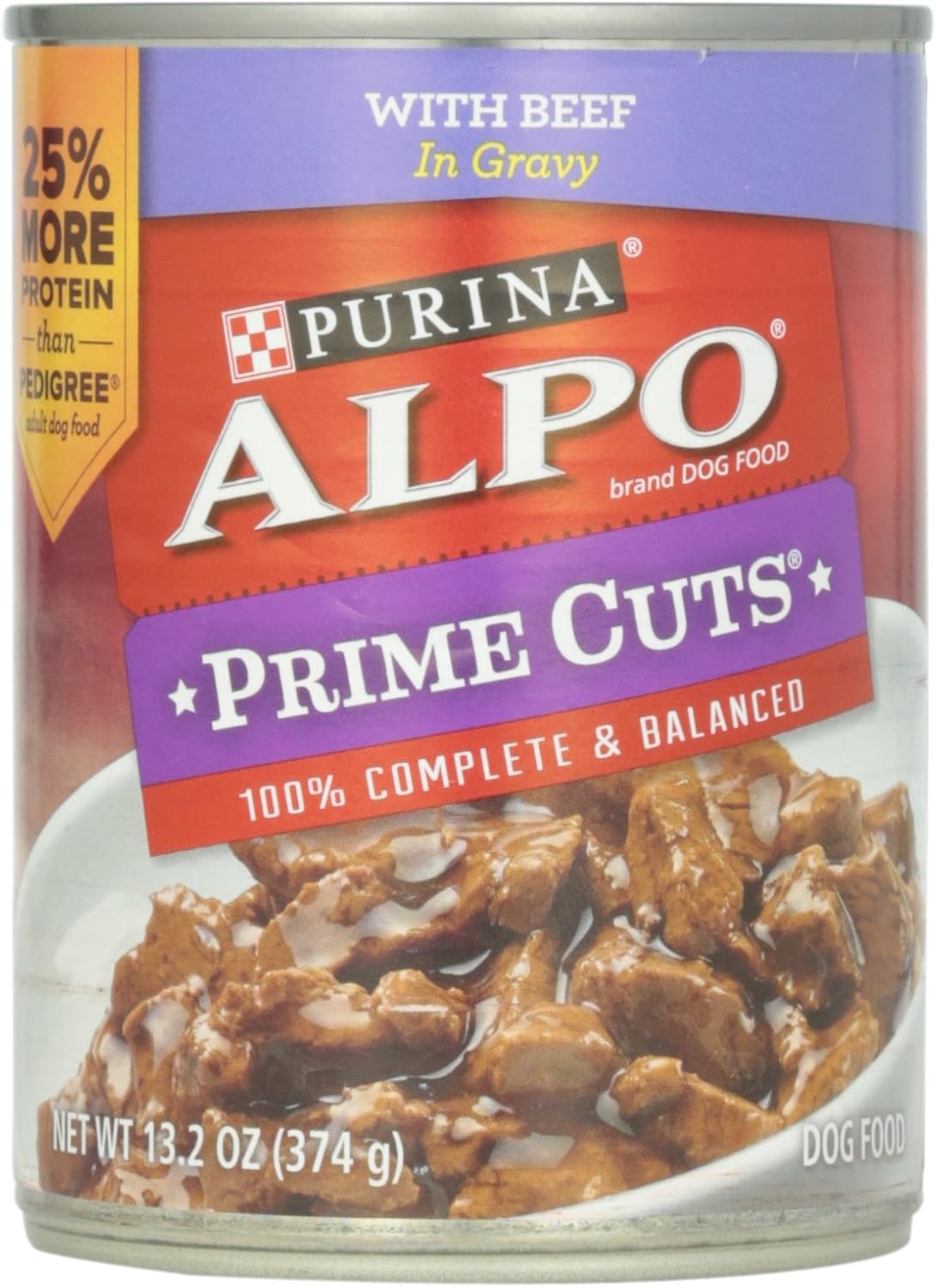 Alpo Prime Cuts Wet Dog Food, With Beef in Gravy, 13.2 Oz Can