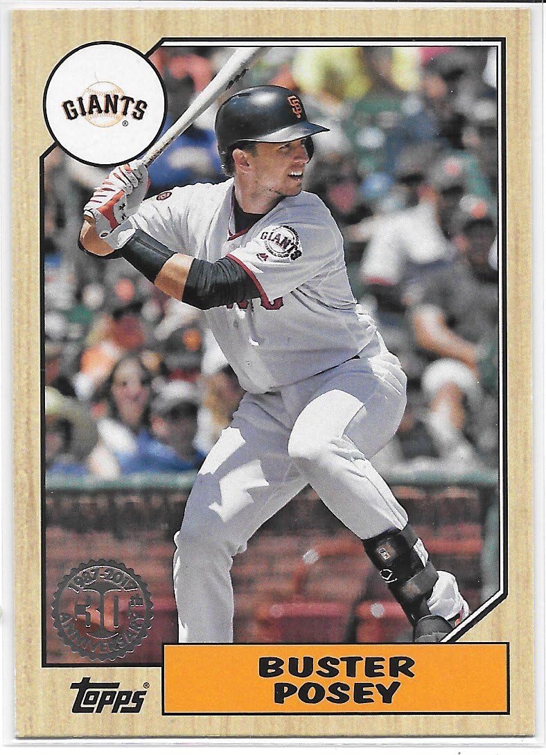 Buster Posey 2017 Topps 87 Topps San Francisco Giants Insert Card 87 