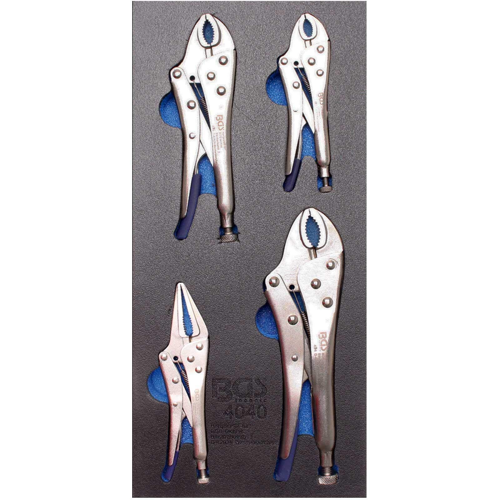 BGS 4040 | Tool Tray 1/3: Locking Pliers | 4 pcs.