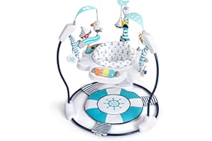 ASKCAT Baby Activity Center Jumper Interactive Activity Jumper Play Center with Infant Toys, 360° Rotating Seat