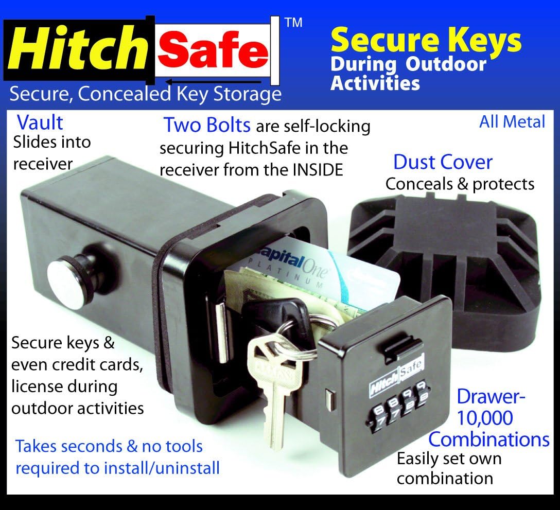 HitchSafe HS7000T Key Vault, Black: Automotive