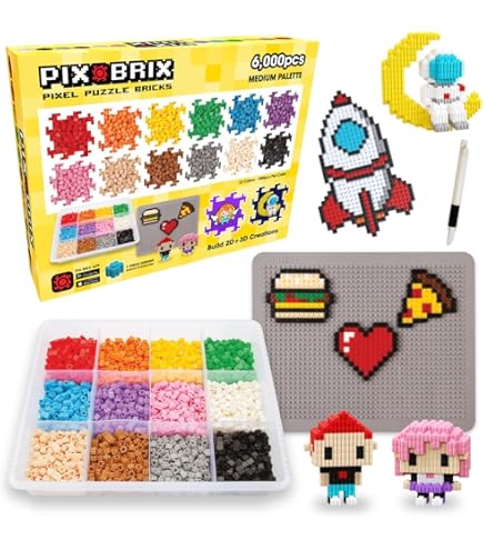 Amazon.com: Pix Brix - Wild Kratts Toy Pixel Art Kit - Giant Panda
