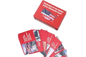 MAAHONGH Us Citizenship Test Study Guide 2025, Citizenship Flash Cards 2025, Us Citizenship Flash Cards 2025, Tarjetas para La Ciudadania 2025 De Las 100 Preguntas, 100 Uscis Answers Flashcards