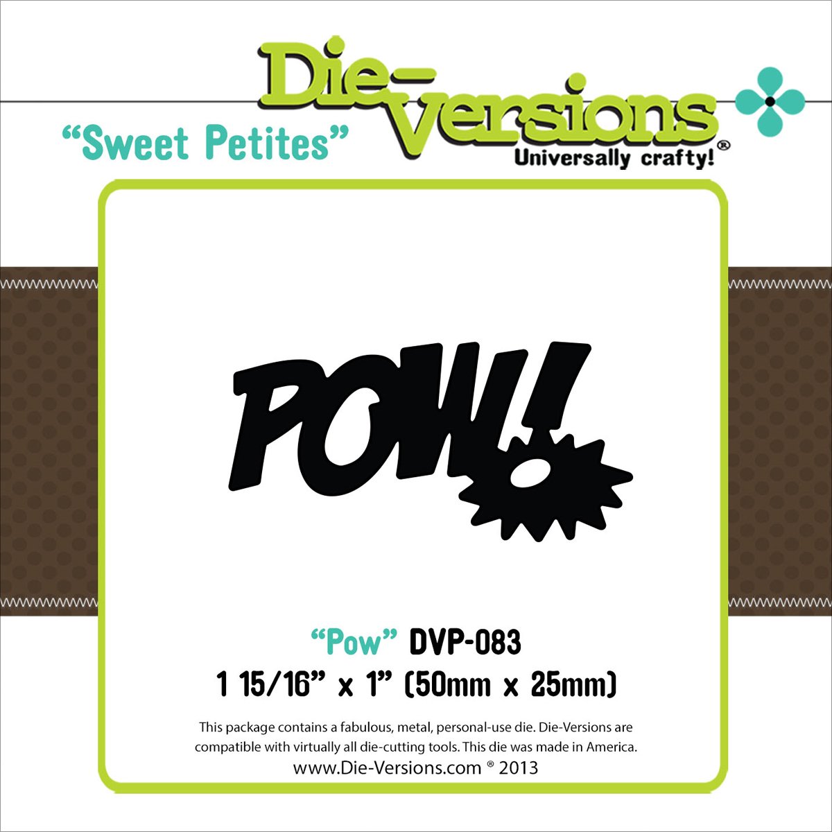 Sweet Petites Pow Word Design Die,