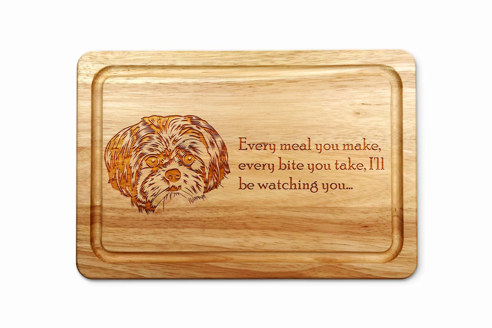 Personalised Shih Tzu Chopping Board 30 x 20 cm (Male Dog)