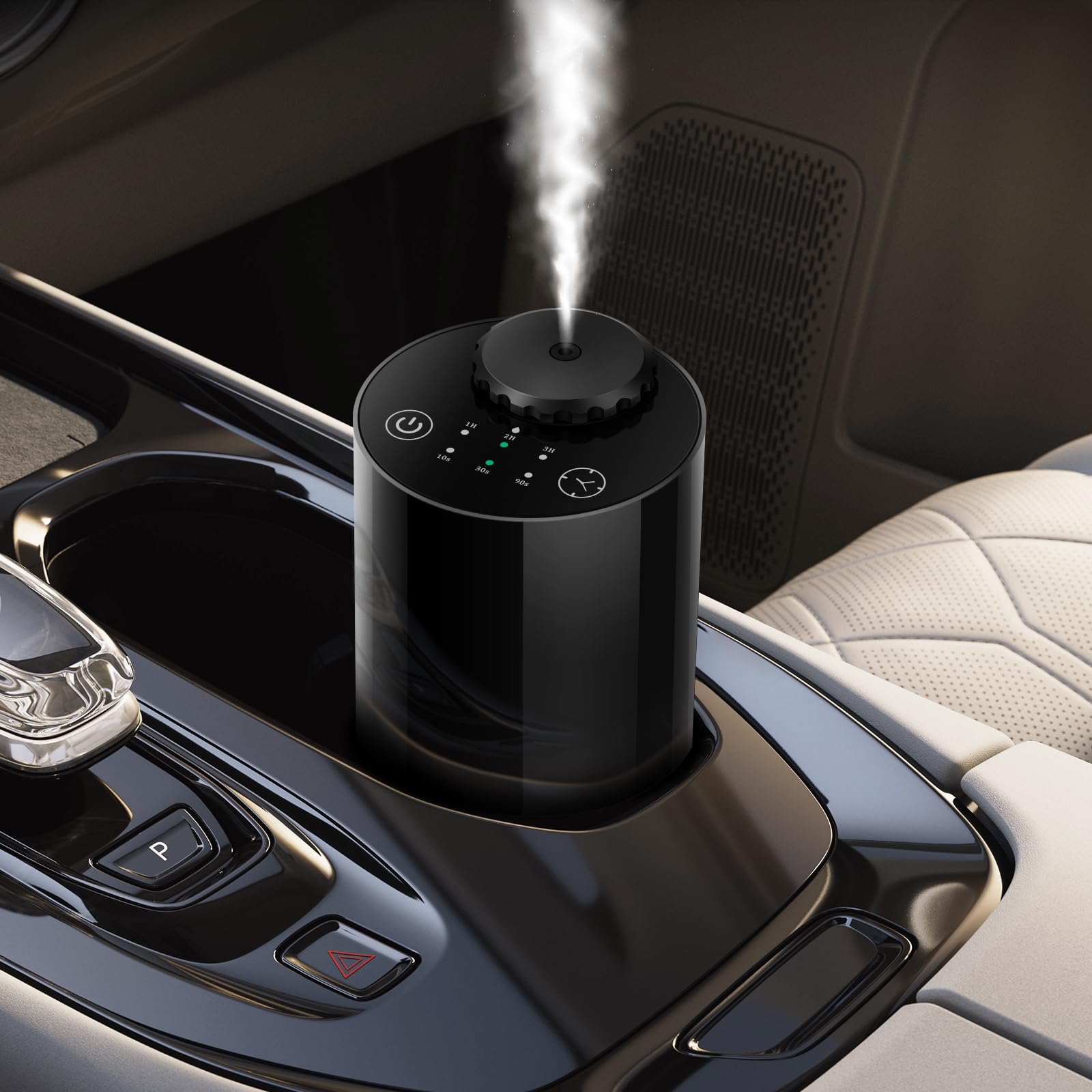 Photo 1 of Aromatherapy Atomizing Diffuser,Waterless Diffuser,10/30/90s Spray Setting,Timer & Essential Oil Diffuser Battery Operated Lasts 48 h,Super Quiet and Thick Fog for Car,Room,Office(Black)