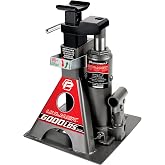 Powerbuilt 3 Ton, Bottle Jack and Jack Stands in One, 6000 Pound Capacity, All-in-One Car Lift, Heavy Duty Vehicle Unijack, Wide Base, 620471