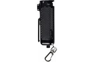 SABRE Safe Escape 3-In-1 Pepper Gel With Seat Belt Cutter & Window Breaker, Maximum Strength Pepper Spray, Snap Clip Keychain for Easy Carry & Fast Access, 0.54 fl oz, Easy to Use Fast Flip Top Safety