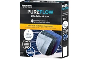 PREMIUM GUARD PureFlow HEPA Cabin Air Filter PC99153HX|Fits 2018-14 BMW X6,2018-07 X5