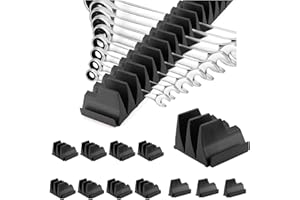 AEIMIAIDE Wrench Organizer for 40 Wrenches with Magnetic Base, Tool Organizer for Tool Box, Wall-Mounted Pliers Holder Wrench