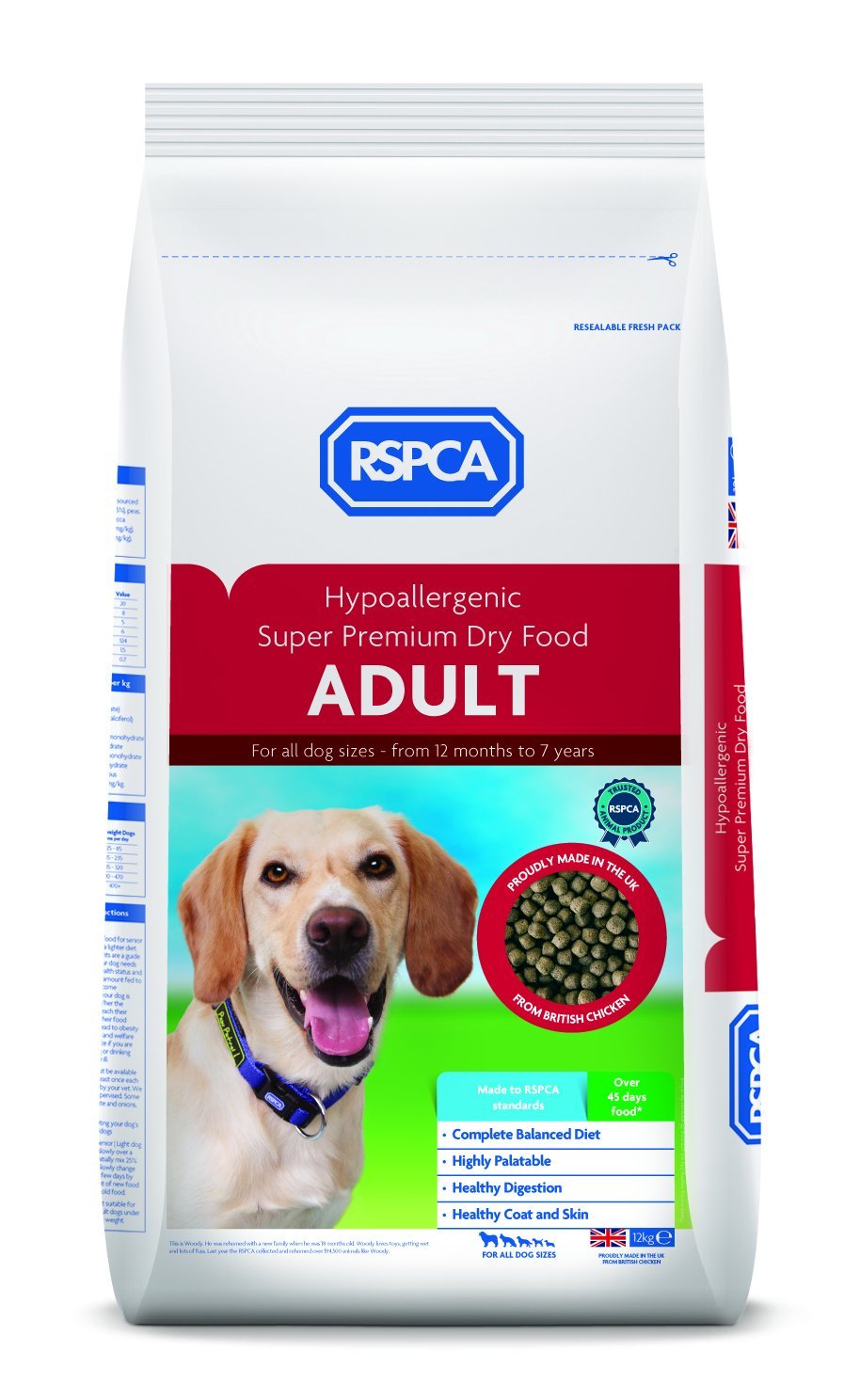 RSPCA Dry Dog Food Super Premium Adult 12 kg Amazon.co.uk Pet Supplies
