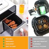 CNMTCCO Silicone Air Fryer Liners for Ninja Dual, 2 Pack, BPA-Free view 6