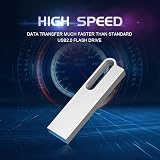 KOOTION 64GB USB 3.0 Flash Drive Waterproof Metal Thumb Drive Silver view 3