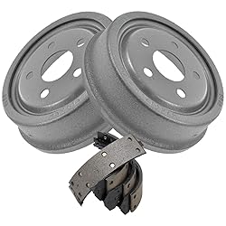 TRQ Rear Brake Drums & Shoes Kit Set Compatible