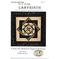 Calico Carriage Quilt Designs Labyrinth Quilt Pattern, No Diamonds or 'Y' Seams, 4 Size Options: 58" x 58" (Lap), 70" x 110" (Twin), 90" x 110" (Queen), 118" x 118" (King), Multi-Color