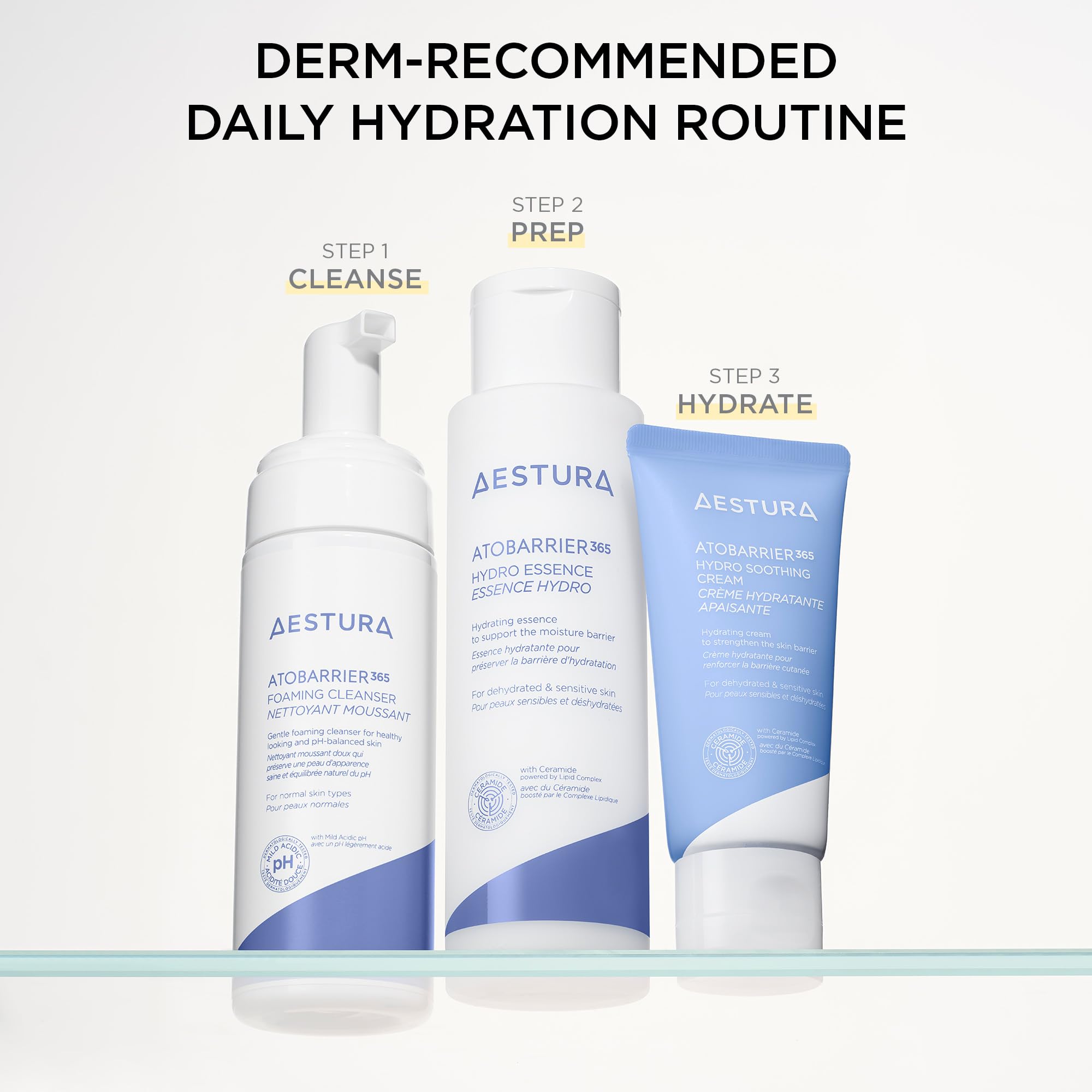 AESTURA ATOBARRIER365 Hydro Soothing Gel Cream Moisturizer with Ceramides for Moisture Barrier Repair | Lightweight Hydration, Instant Cooling, Suitable for Sensitive Skin, 60ML / 2.03 fl.oz.