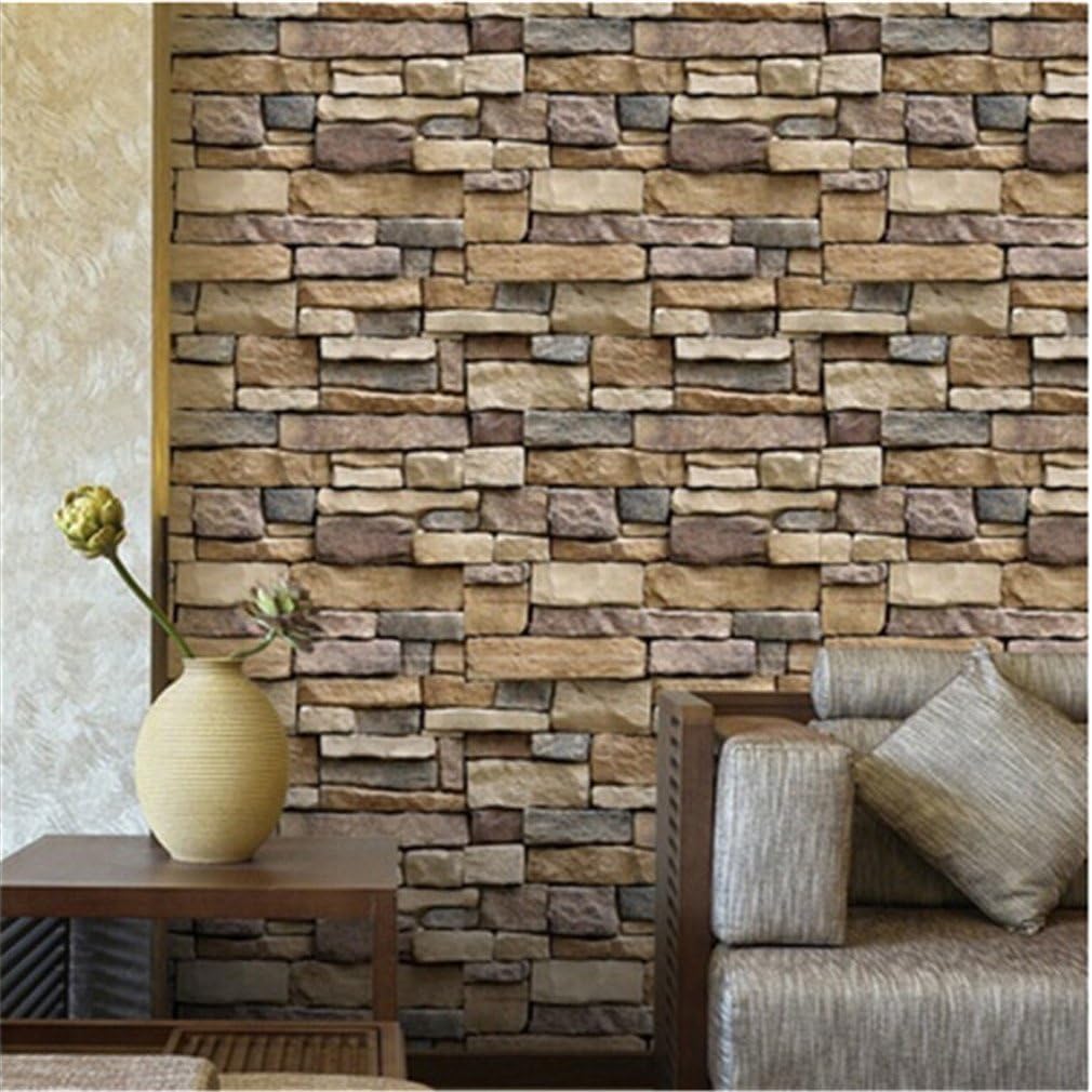 Amazon Com Dolland Brick Design Tile Stickers Kitchen Bathroom