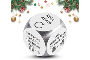 Jeux de Noël pour fête de famille, dés d'échange de cadeaux du Père Noël, dés de jeu d'éléphant blanc, cadeau de jeu de fête 