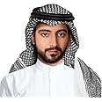 JPXH Arab Tactical Desert Headwear Muslim Palestinian Scarf Men's Halloween Costume Accessories