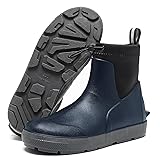 CKWLXQY Men's Deck Boots,Ankle Rubber Rain boots