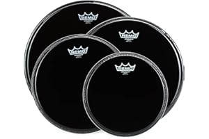 Remo Ambassador 4-Pc Tom Pack - 10 12 14 16 Inches - Ebony