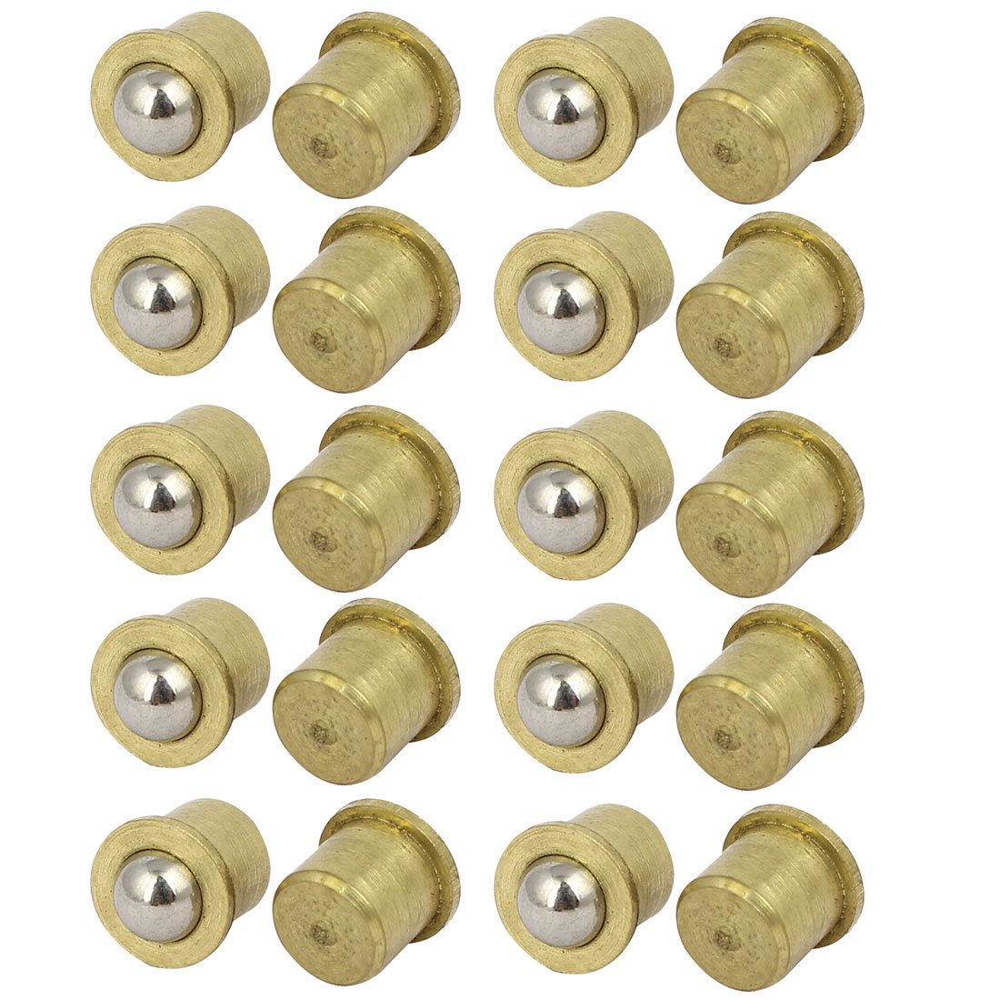 Sourcingmap Household Cabinet Door 8mm Dia Brass Ball Catches Latch Catcher 20pcs