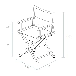 Casual Home 18" Director's Chair Honey Oak Frame