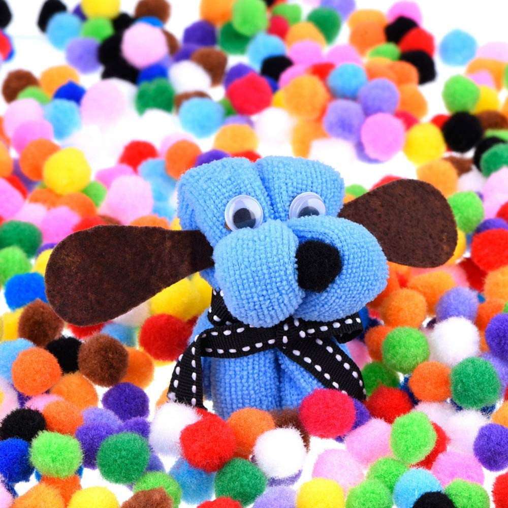 Aukcherie Pipe Cleaners Sets, Includes Craft Chenille Stems, Pom poms, Wiggle Eyes Perfect for DIY Art Supplies (DIY Set2-300pcs)