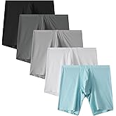 Whaninti Men's 5-Pack Boxer Briefs Underwear Seamless Stretch Mesh Breathable Pouch Boxers