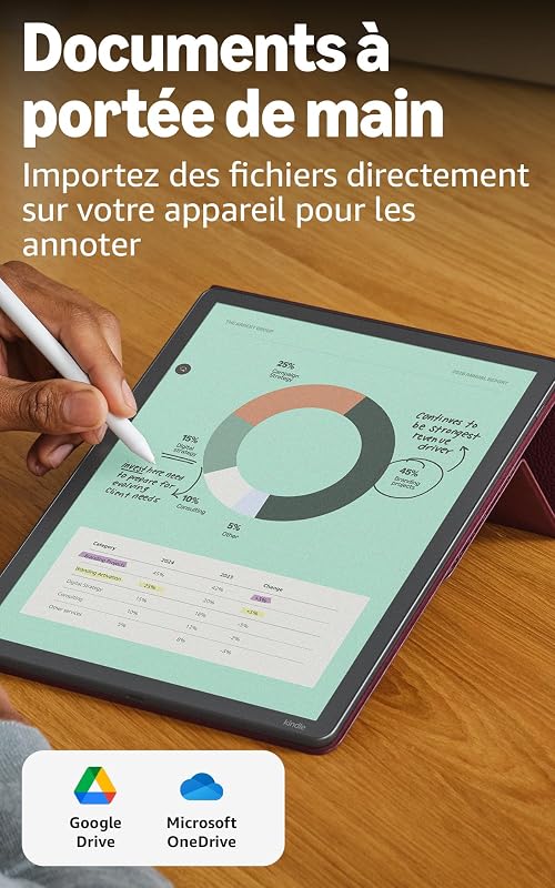 Kindle Scribe Colorsoft 32 Go (nouvelle génération) : écran couleur 11" effet papier, éclairage avant ; fin, léger, puissant ; écrivez dans le carnet, les documents et les livres (graphite)