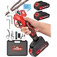 VEITORLD 20V Electric Pruning Shears, Portable Cordless Branch Cutter Tree Trimmer with LCD Display＆Replaceable Blades, 30mm 1.2'' Cutting Diameter for Gardening Tree (Included 2Pcs 2000mAh Batteries)