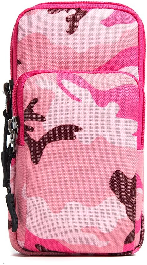CAIWEI Sports Armband, Multifunctional Pockets Workout Running ArmBag for iPhone (Camo 1)