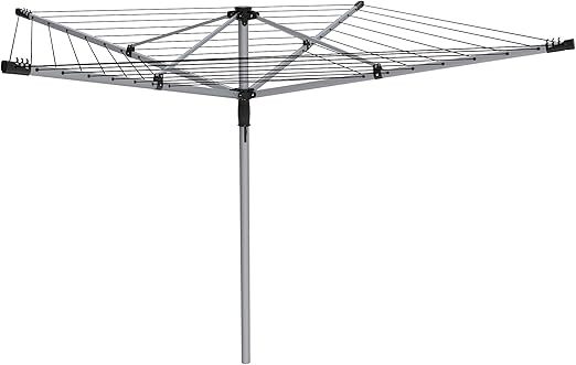 Rotierendes Wäscheständer-Set, Groß, 50 m. Ideal für Großfamilien. Inklusive gratis Abdeckplane ...