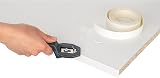 haggiy Melamine Edging Tape 40mm x 5m | Iron-On Black Smooth Edge Tape view 4