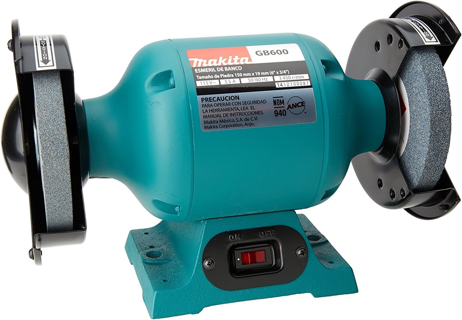 Makita Bench Grinder GB600 150mm / 57/8", 200W, 2,850 rpm 10.3kg