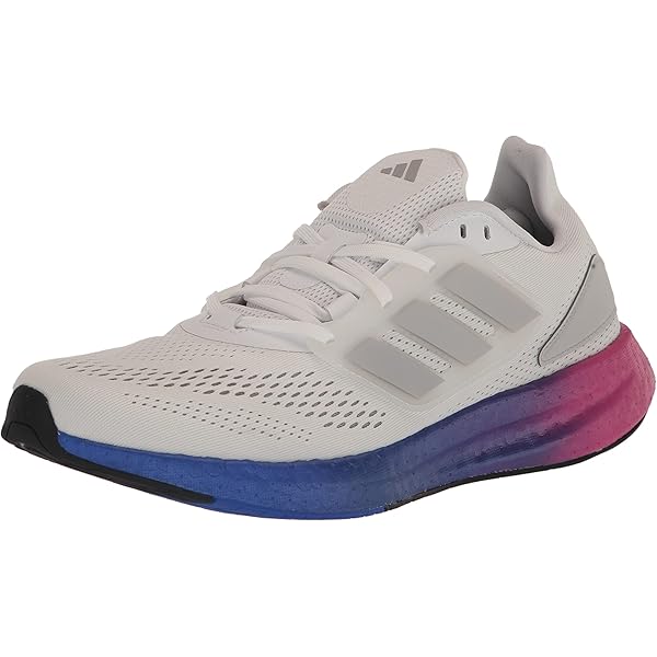 Amazon.com | adidas Pureboost 21 Grey/Grey/Vivid Red 1 8.5 D (M