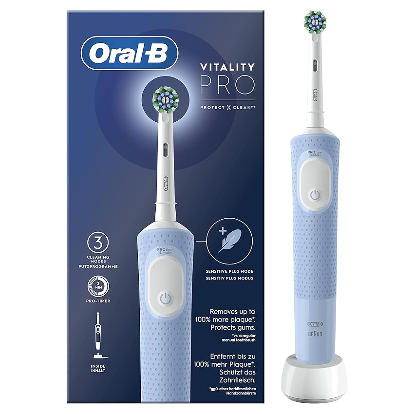 Oral-B Spazzolino Elettrico Ricaricabile Vitality Pro, 1 Testina. 1 Spazzolino