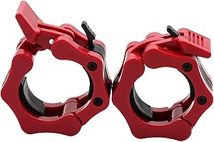 Clout Fitness Barbell Clamps Collars for 2 Inch Olympic Size Barbell